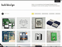 Tablet Screenshot of bukidesign.se